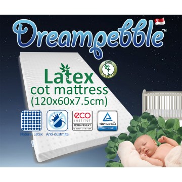 Dreampebble Full Natural Latex Baby Cot Mattress